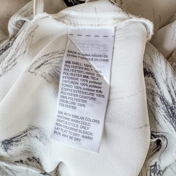 White House Black Market Long Sleeve Floral Printed Mini Cocktail Dress, Size XS - Picture 12 of 12